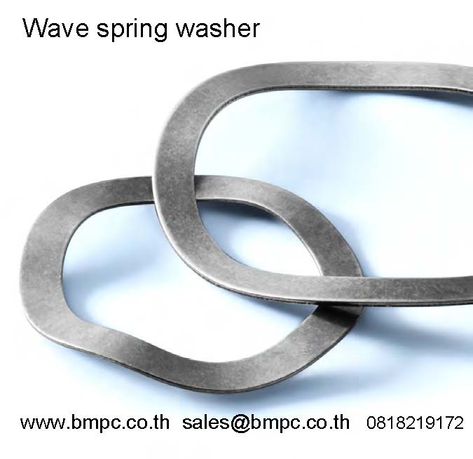 Wave spring washer, แหวนคลื่น, แหวนดันลูกปืน, แหวนกันรุน, safety washer